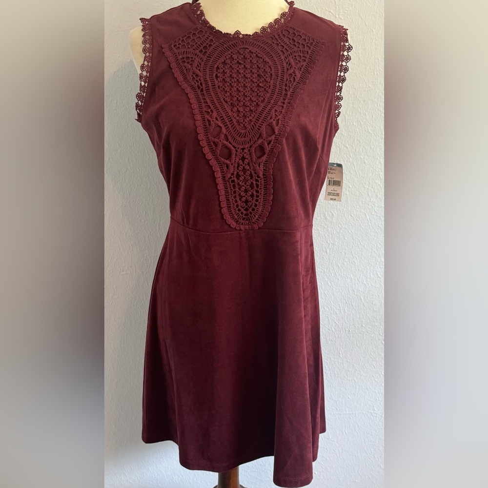 BONGO Burgundy Midi Dress